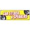 Signmission CAR STEREO & SPEAKERS BANNER SIGN mp3 installation service amplifers B-72 Car Stereo & Speakers - alternate 1